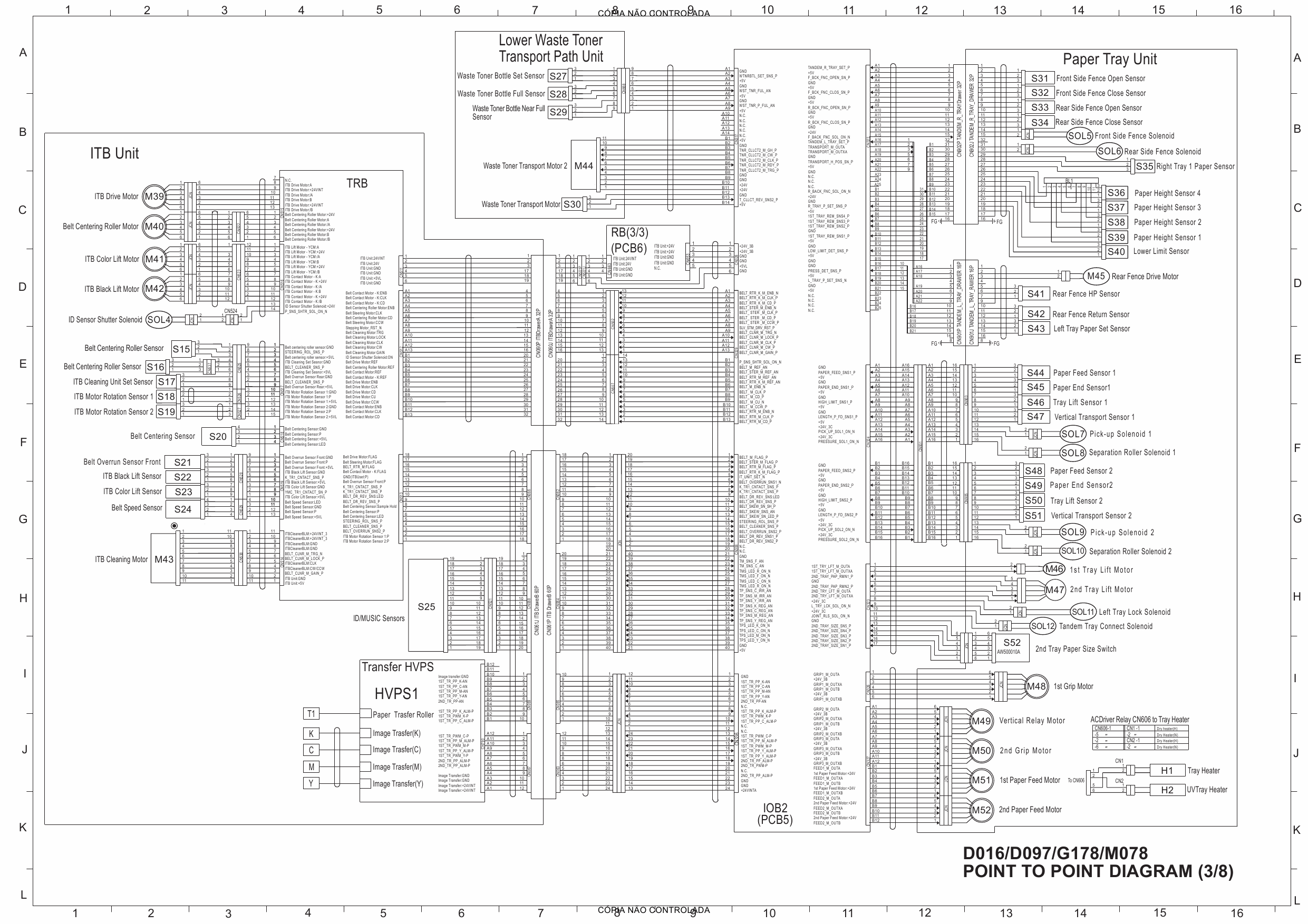 RICOH Aficio Pro-C720s C900s C900 C720 D016 D097 G178 M078 Circuit Diagram-3